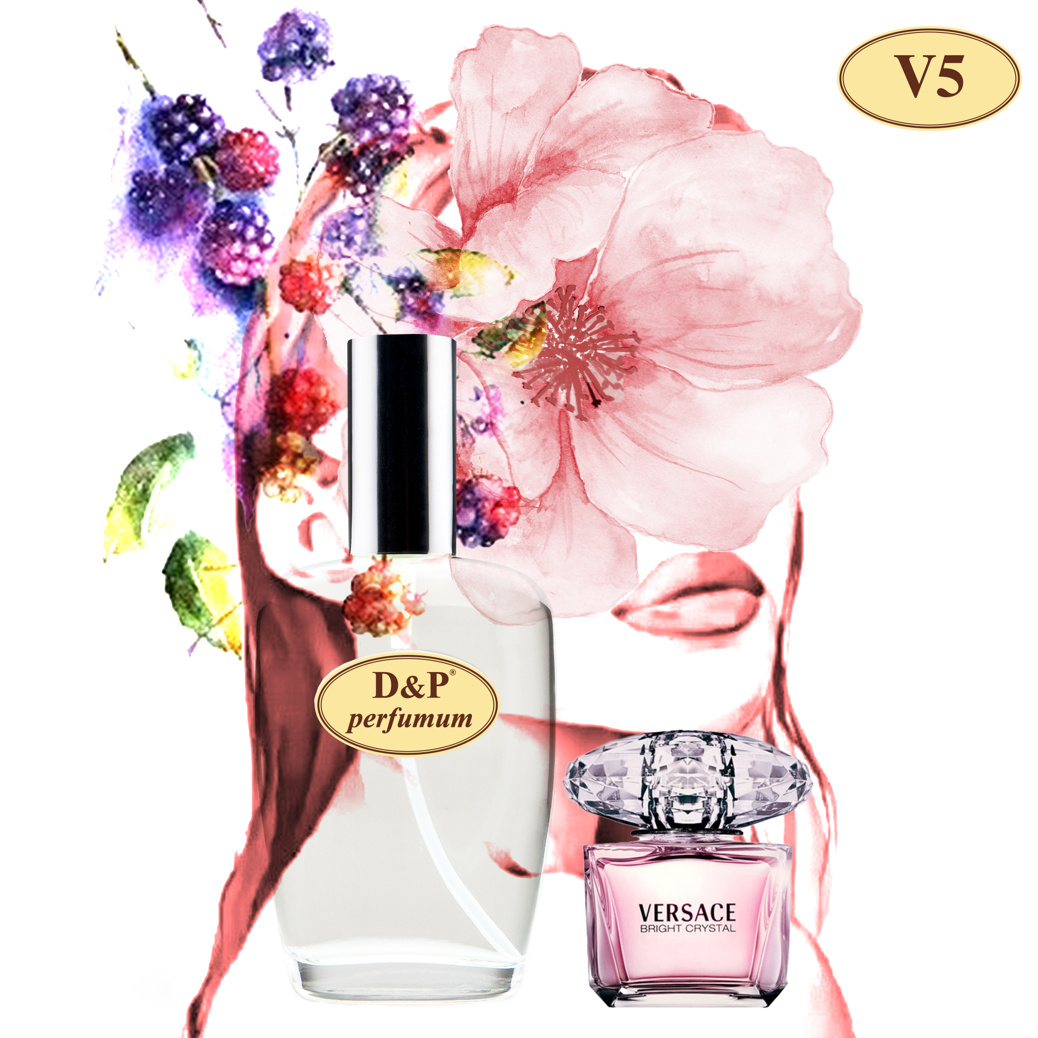 V05 Inspired By VERSACE BRIGHT CRYSTAL D P Perfumum