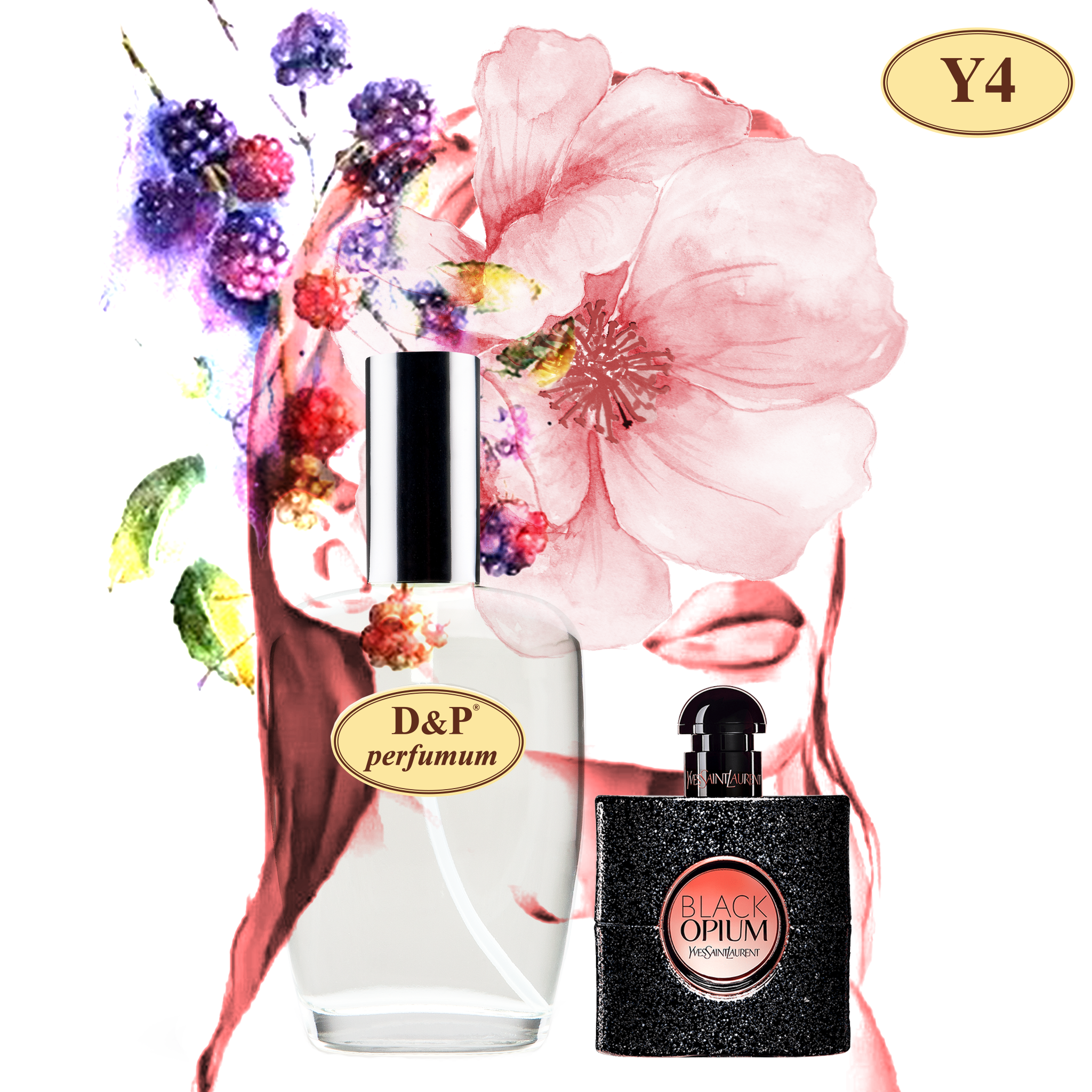 Y04 Inspired By YVES SAINT LAURENT BLACK OPIUM D P Perfumum